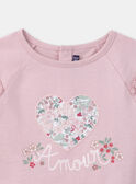Rosa T-Shirt Amour LADITETTE / 24H2PFQ2TMLD329