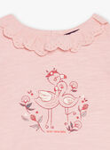 Blush-T-Shirt mit Flamingo-Muster FAWILLOW / 23E1BFQ1TEED300