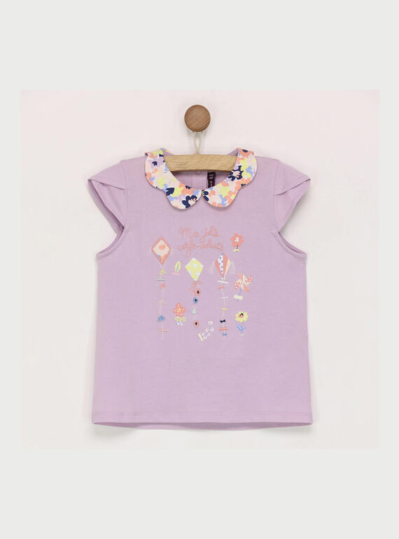 Violettes kurzärmeliges T-Shirt ROPIYETTE / 19E2PFD1TMC328