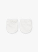 Handschuhe zur Geburt in Ecru aus Baumwolle LOU / 24H0AM11MFN001