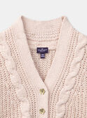 Rosa Strickjacke LICHENETTE / 24H2PFK1CARD319