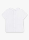 Ecrufarbenes Polohemd für Baby Jungen mit Elefantenmotiven CATARNO / 22E1BGM1POL001