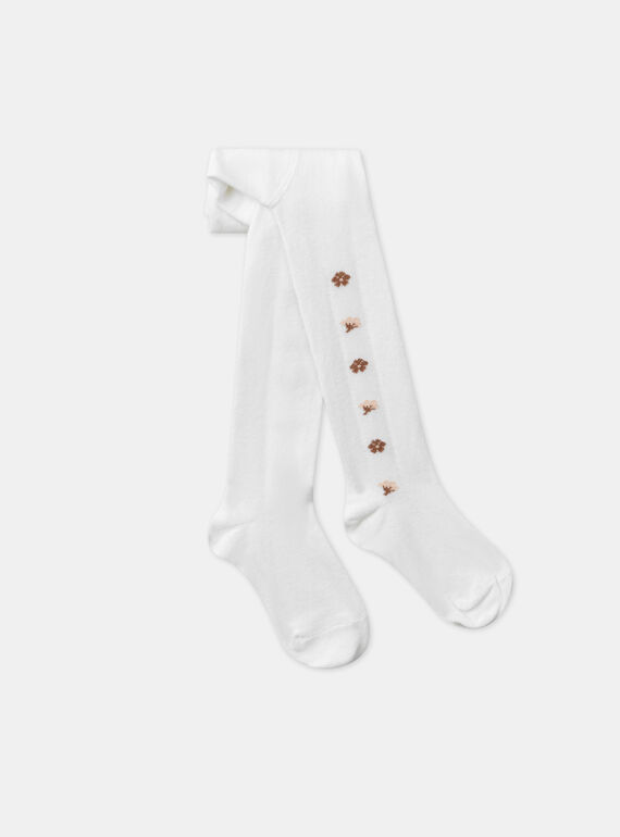 Ecrufarbene Strumpfhose LAELEONORE / 24H4BFK1COL001
