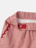 Shorts aus rotem Chambray MLUSHETTE / 25E2PFQ1SHO050