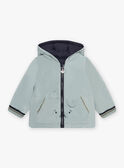 Wassergrüne Wendejacke für Baby Jungen CIENZO / 22E1BGG1DML614