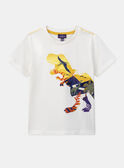 Ecrufarbenes T-Shirt mit Dinosaurier-Print KITIAGE / 24E3PGC1TMC632