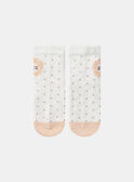 Ecrufarbene Socken LAELINA / 24H4BFK1SOQ001