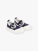 Offene Sneakers in Marineblau mit Fantasiemuster FIBASKET / 23N10BG31D16070