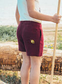 Bermuda-Shorts in Bordeauxrot MRAGAGE / 25E3PGR1BER511