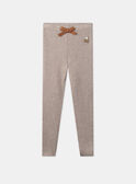 Melierte Leggings mit Schleife LITRICETTE / 24H2PFK2LGA011