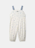 Regenhose in Ecru mit Tierprint und gerafften Beinabschlüssen Baby, Jungen NINOE / 25H1BGE2PDP002