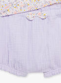 Lila Body, Bloomer und Stirnband mit Blumenmuster FORINE / 23E0CFT2ENSH700