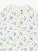 Ecru T-Shirt-Body mit Blumendruck GAEMILIE / 23H1BF91BOD001