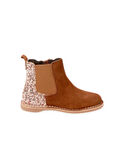 Kamelfarbene Wildlederstiefel mit Pailletten Kind Mädchen BECHELETTE / 21F10PF43D0D804
