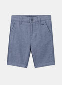 Blaue Bermuda-Shorts mit Stickerei KREBERAGE / 24E3PGL2BER205