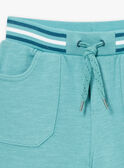 Türkisfarbene Bermuda-Shorts aus Molton KRIMONAGE 2 / 24E3PGQ1BER202