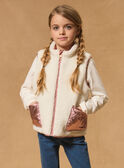 Pink copper SLEEVELESS JACKET MRODOETTE / 25E2PF31GTVK007