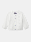 Ecrufarbene Strickjacke LACLARISSE / 24H1BFJ1CAR001