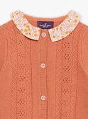 Langärmelige Strickjacke aus Biskuit FAUMI / 23E1BFP1CARE408