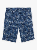 Blaue Shorts für Kinder Junge mit Blattwerk CIPOPAGE / 22E3PGK2BERC211