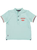 Türkisfarbenes Polohemd RYDIDAGE / 19E3PGU1POL614