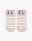 Baby Boy's beige Katze Socken BADAOUH / 21H4BG21SOQA013