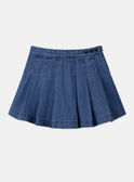 Blauer Faltenrock aus Jeansstoff LEJUPETTE / 24H2PFJ1JUPP272
