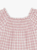 Karierte Bluse ecru FIBLOSETTE / 23E2PFD1CHE001