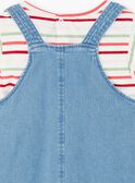 Gestreiftes Latzhosen- und T-Shirt-Set ZOCHUETTE / 21E2PFJ1ENSP269