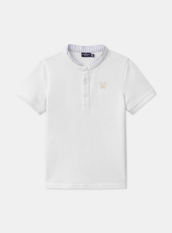 Poloshirt in Ecru MREPOLAGE / 25E3PGL1POL632