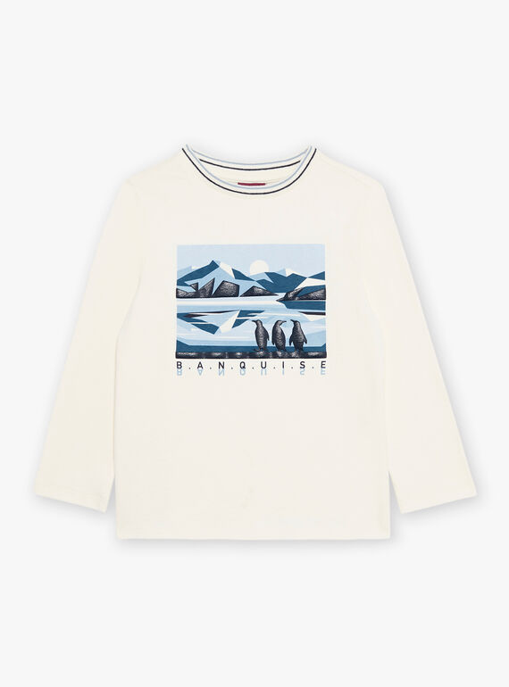 T-Shirt Pinguin ecru DUPINGAGE / 22H3PGY2TML001