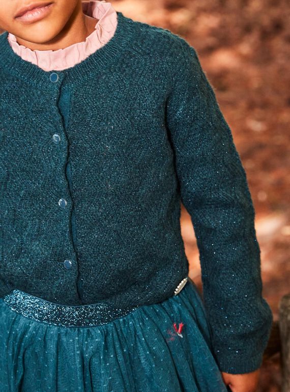 Strickjacke mit Fantasiemuster DUICAETTE / 22H2PFZ1CARG633