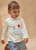 Polo-Shirt für Baby-Jungen mit dem Aufdruck Meerestiere KACETHAN / 24E1BG41POL001