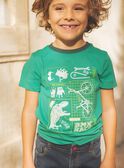 T-Shirt mit Dinosaurier-Motiven und phosphoreszierenden Fahrrädern FEPAGE / 23E3PGB2TMC630