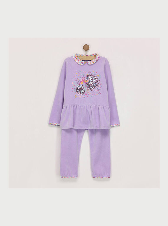 Violetter Pyjama REJUSETTE / 19E5PF75PYJ328