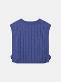 Ärmelloser Pullover mit Zopfmuster MERSADETTE / 25E2PF81CSMC238