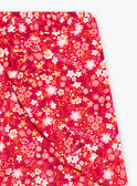 Fuchsiafarbene Shorts mit Blumendruck, Kind Mädchen CAUSHOETTE 1 / 22E2PFT3SHO304