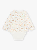 Baby Junge Himmel bedruckt Bodysuit und Schal CAARLO / 22E1BG71BOD001