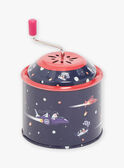 Rotes Spieluhrrad mit Weltraummotiv SMATI0036ESPACE / 23J7GM71BAM099