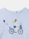Kurzärmeliges T-Shirt in Hellblau MEPIAFETTE / 25E2PF81TMC020