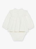 Langärmelige Bodysuit-Bluse in Ecru GAKOKO / 23H1BFH2BOD001