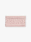 Rosa Zopfstrick-Snood GIDIANA / 23H4BF51SNO307