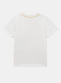 Ecrufarbenes T-Shirt mit Dinosaurier-Print KITIAGE / 24E3PGC1TMC632