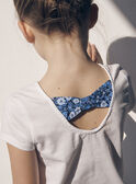 Ecrufarbenes T-Shirt mit Schmetterlingsmotiven LEPAPYETTE / 24H2PFJ1TMC001