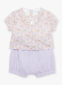Lila Body, Bloomer und Stirnband mit Blumenmuster FORINE / 23E0CFT2ENSH700