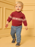 Jacquard-Pullover Tiere und Flocken LASIXON / 24H1BGR1PUL501