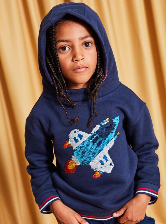 Kapuzen-Sweatshirt mit Raketendruck DOGRAGE 1 / 22H3PG82SWE070